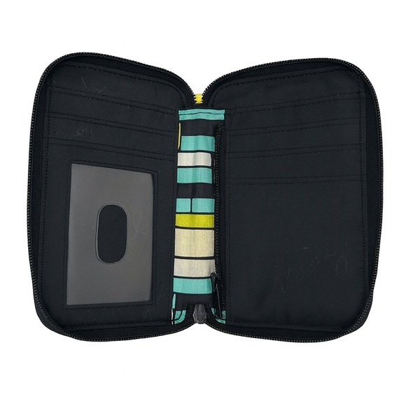 Vera Bradley Island Blooms All-in-One Wristlet Wallet –Retired Blue Multi Floral - Picture 4 of 4